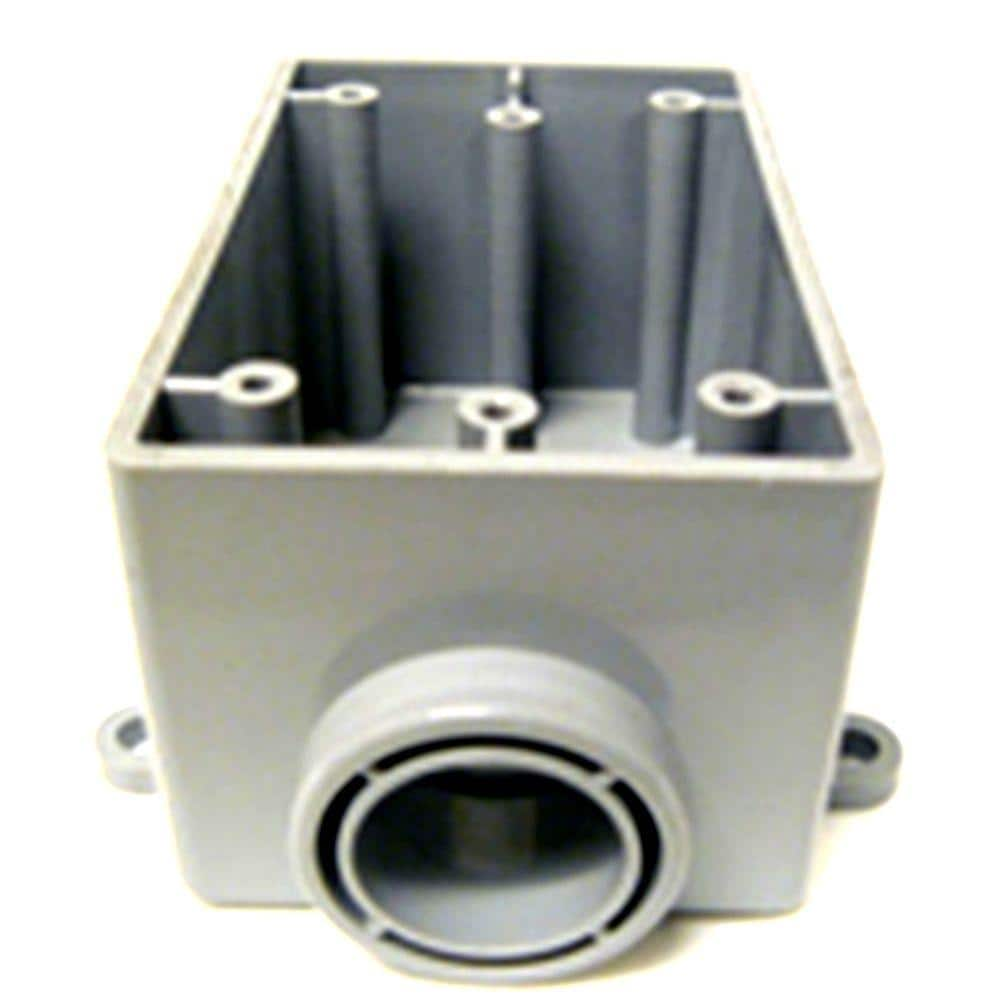 Cantex .75 in. 1-Gang 22.5 cu. in. PVC FSE Three Quarters Box Conduit Fitting for  PVC Conduits