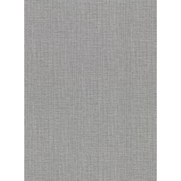 Warner Claremont Silver Faux Grasscloth Wallpaper Sample 2984 50618sam The Home Depot