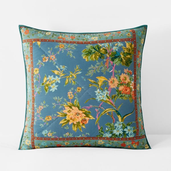 The Company Store Company Cotton Aaliyah Patchwork Multi Cotton Euro Quilted Sham