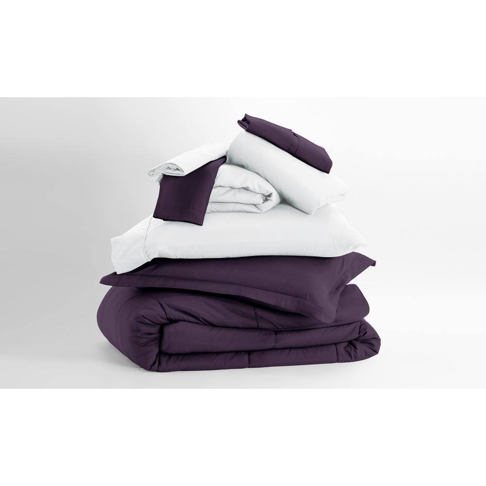 IEnjoy Home Simply Soft 8 Piece Microfiber Complete Bedding Set