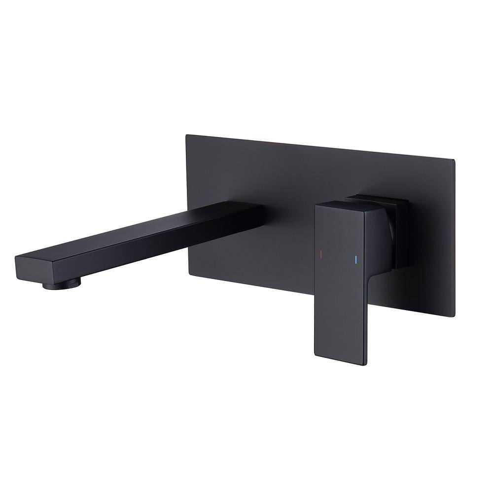 Single Handle Wall Mounted Bathroom Faucet Modern Brass 2-Hole Bathroom Sink Taps in Matte Black price history on PriceWatchPro