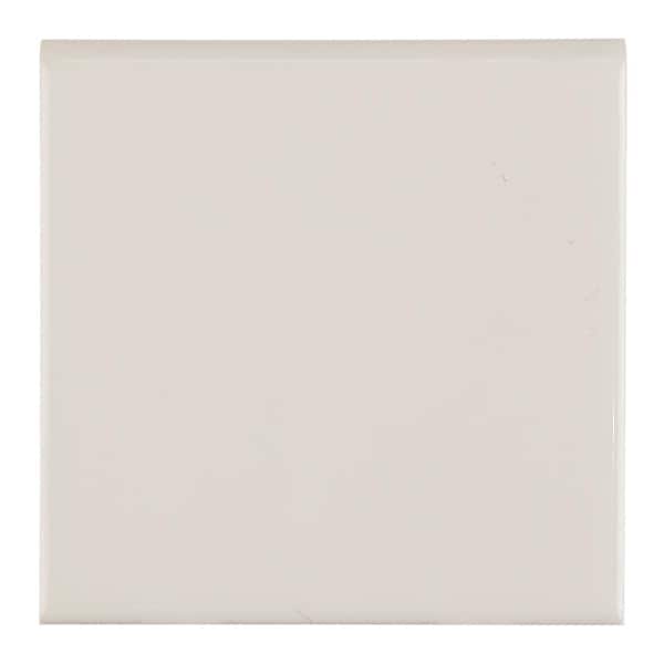Daltile Semi-Gloss Waterfall Blue 4.287 in. x 4.287 in. Glossy Ceramic Bullnose Tile Trim (12.5 sq. ft./Case)