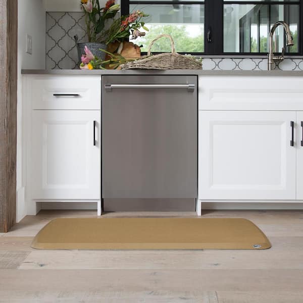 GelPro Elite Comfort Kitchen Floor Mat Linen 20 in. x 72 in. Truffle