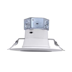 6 in. Canless 120-277v T24 Integrated LED Recessed Trim Light 800 Lumens 0 to 10 Volt Dimmable 3000K 3500K 4000K 5000K