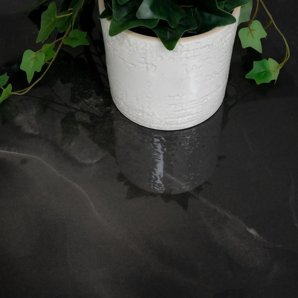 MSI Take Home Tile Sample-4 in. x 4 in. Raven Onyx Polished