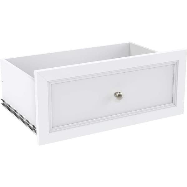 1pc 26l White Drawer Organizer with Metal Frame, Closet Organizers