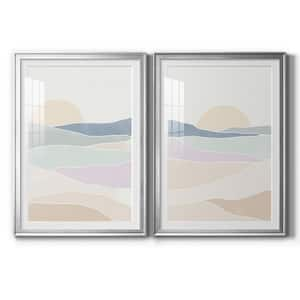 Wave Tableau I by Wexford Homes 2-Pieces Framed Abstract Paper Art Print 18.5 in. x 24.5 in.