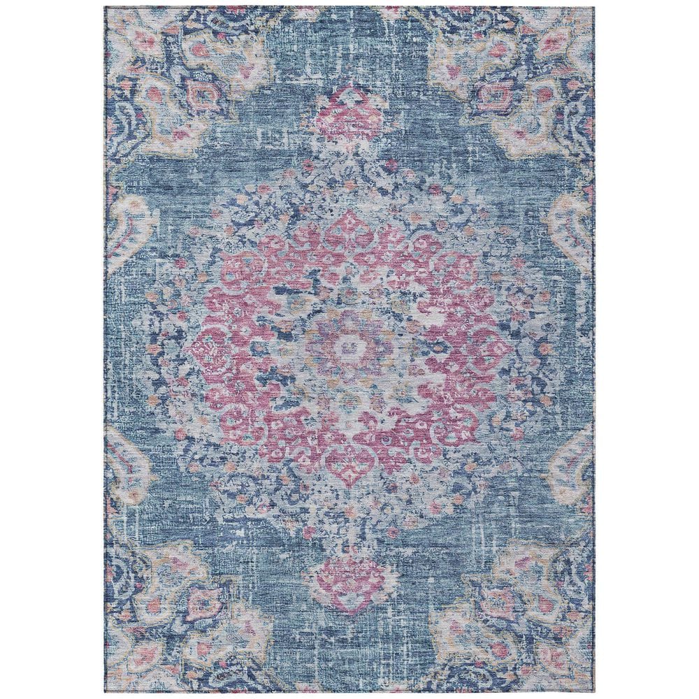 Chantille Machine Washable Indoor/Outdoor Abstract ACN1236 Blue 9 ft. x 12 ft. Area Rug price history on PriceWatchPro