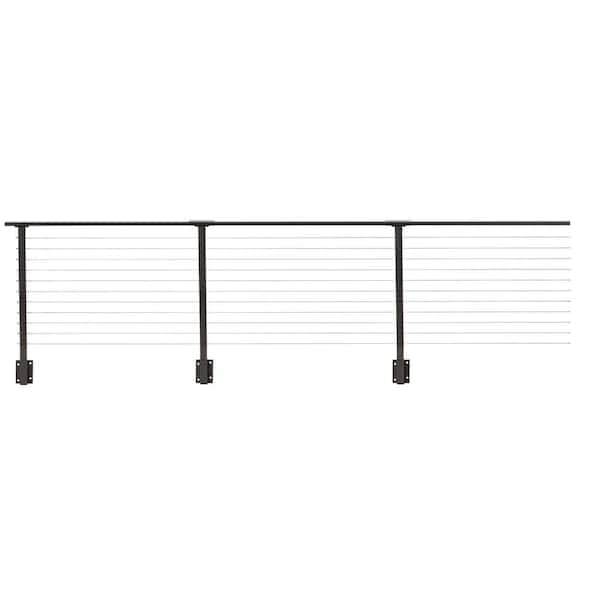 22 ft. Deck Cable Railing, 36 in. Face Mount, Bronze