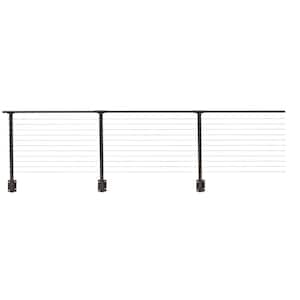 24 ft. x 36 in. Bronze Deck Cable Railing, Face Mount