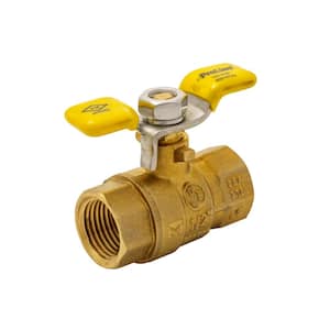 1/2 in. x 1/2 in. Brass T-Handle Ball Valve