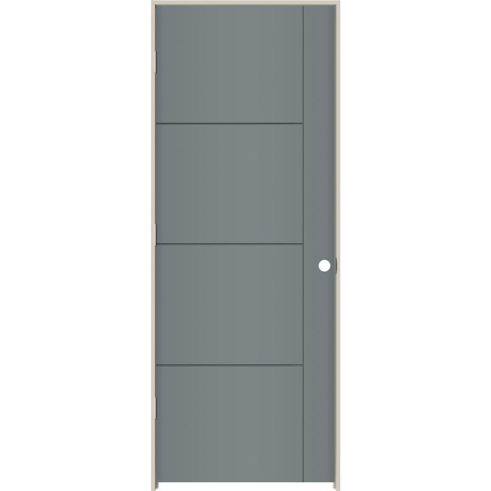 JELD-WEN 30 in. x 80 in. Right-Hand Solid Core Graphite Composite ...