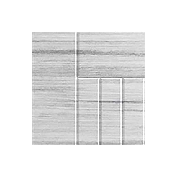 Daytona 7.25 in. W x 0.625 in. D x 7.25 in. H White Cabinet Door Sample White Wash Matte