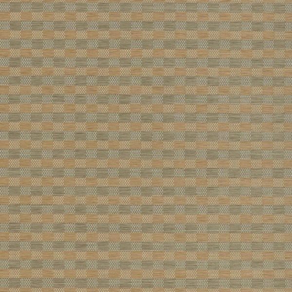 Godear Design Caramel Check Faux Grasscloth Non-Pasted Wallpaper Roll (Covers 15.33 Sq. Ft.)
