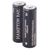 Hampton Bay Lithium Phosphate 400mAh Solar Rechargeable 14430 Batteries ...