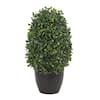 Nearly Natural Indoor/Outdoor 13 In. Boxwood Topiary Artificial Plant ...