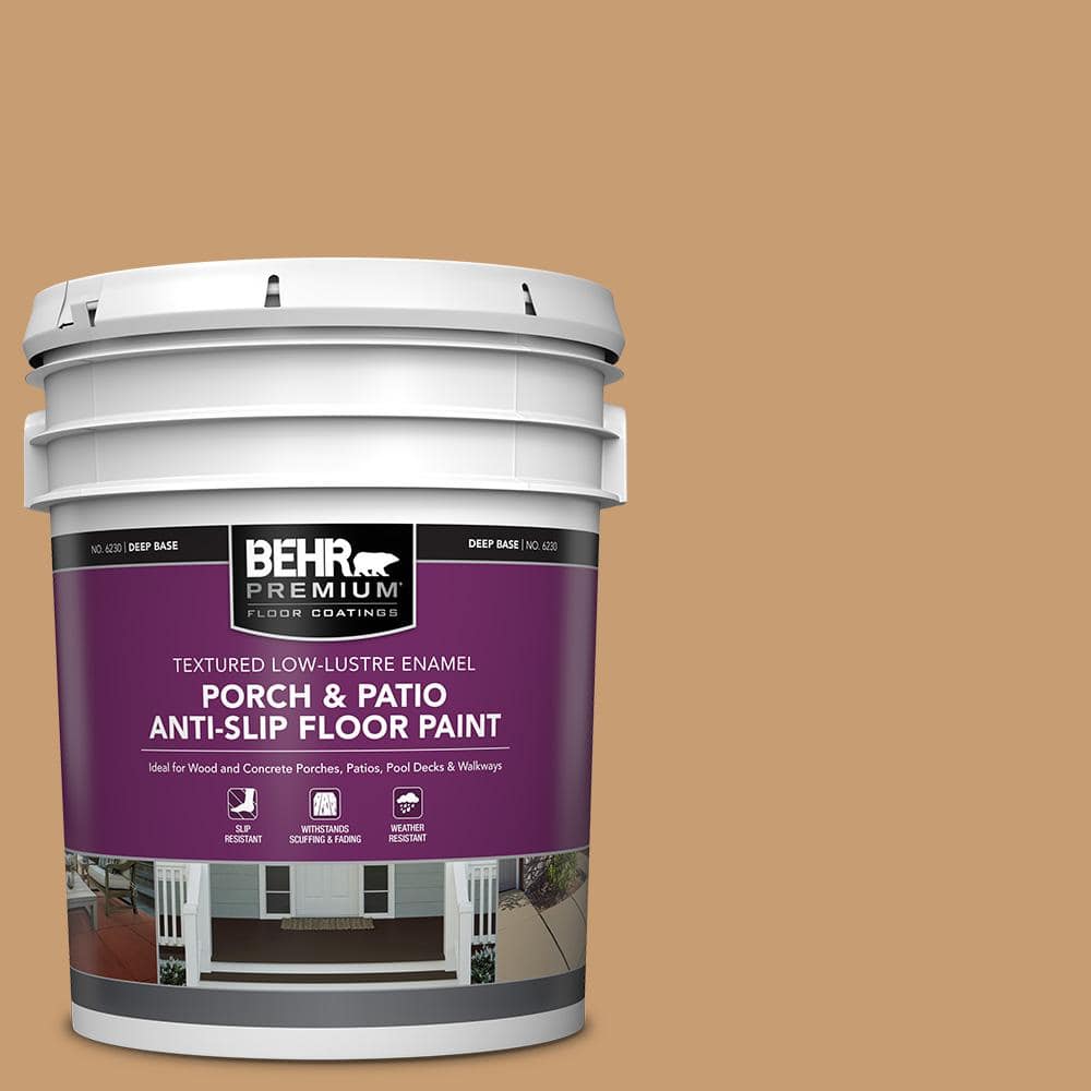 5 gal. #S270-5 Gingersnap Textured Low-Lustre Enamel Interior/Exterior Porch and Patio Anti-Slip Floor Paint price history on PriceWatchPro