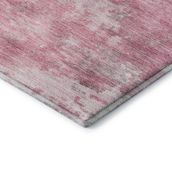 Mayfield Premium Machine Washable Abstract AMF2144 Pink 10 ft. x 14 ft. Area Rug