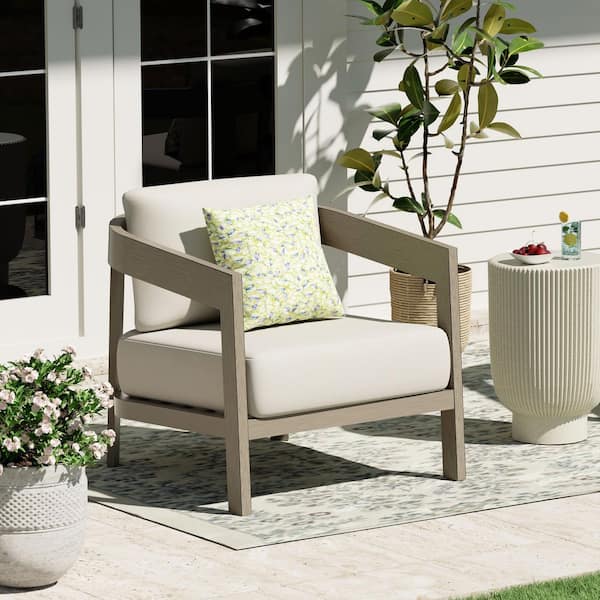 Harmonti Aluminum Outdoor Lounge Chair with Cushions (1-Pack)