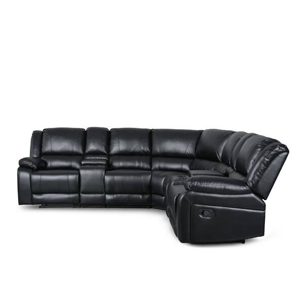 Black corner lounge suite discount