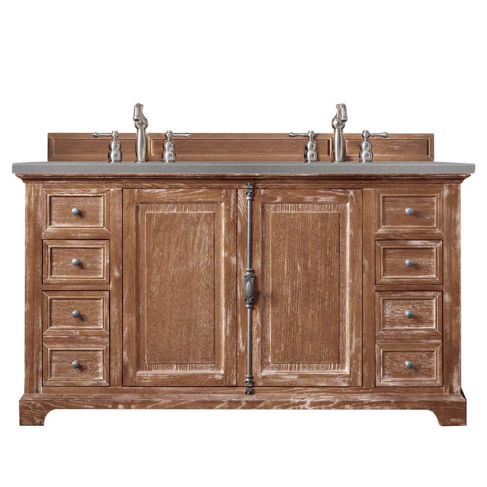 Providence 60 in. W x 23.5 in.D x 34.3 in. H Double Bath Vanity in Driftwoo