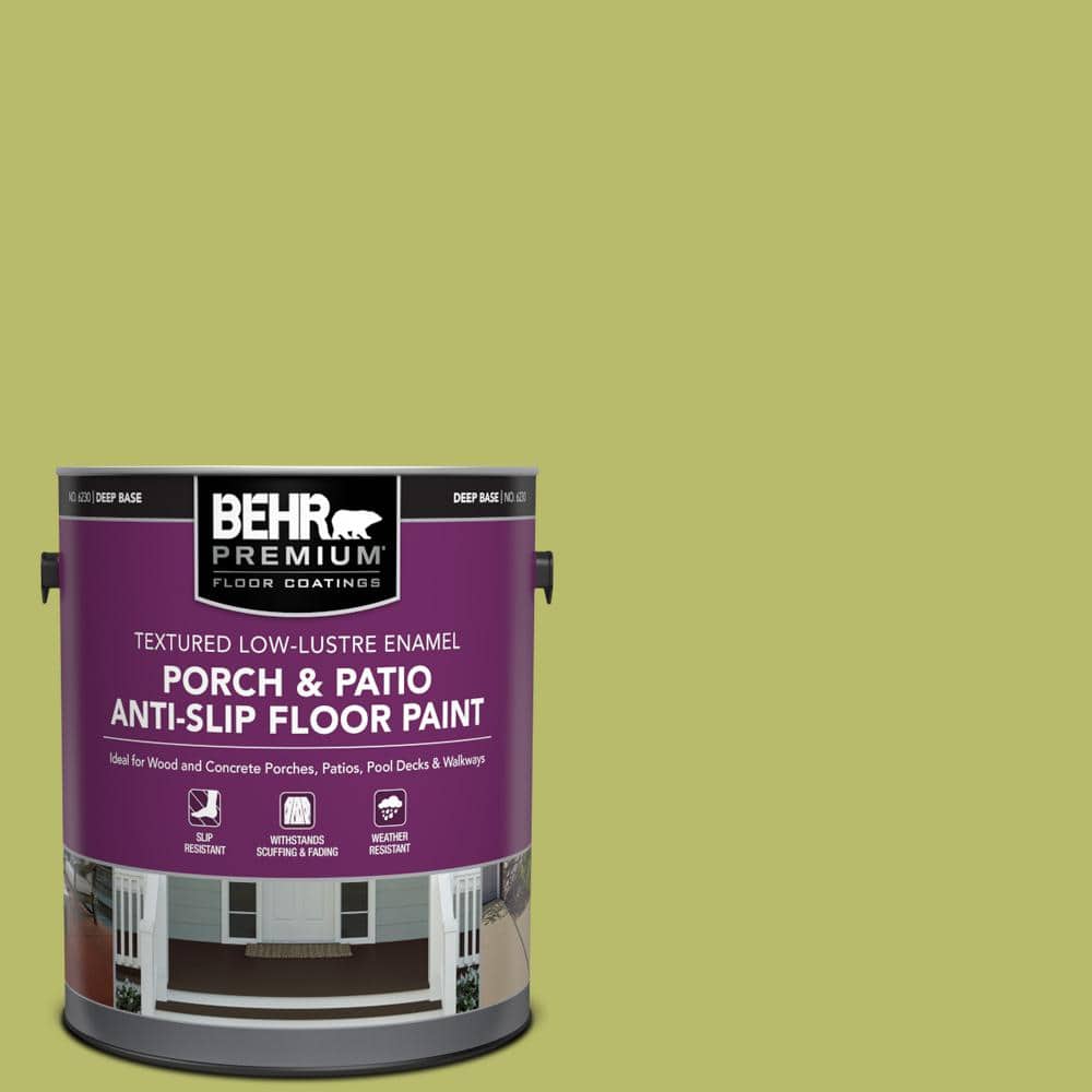 1 gal. #P360-5 Citrus Peel Textured Low-Lustre Enamel Interior/Exterior Porch and Patio Anti-Slip Floor Paint price history on PriceWatchPro
