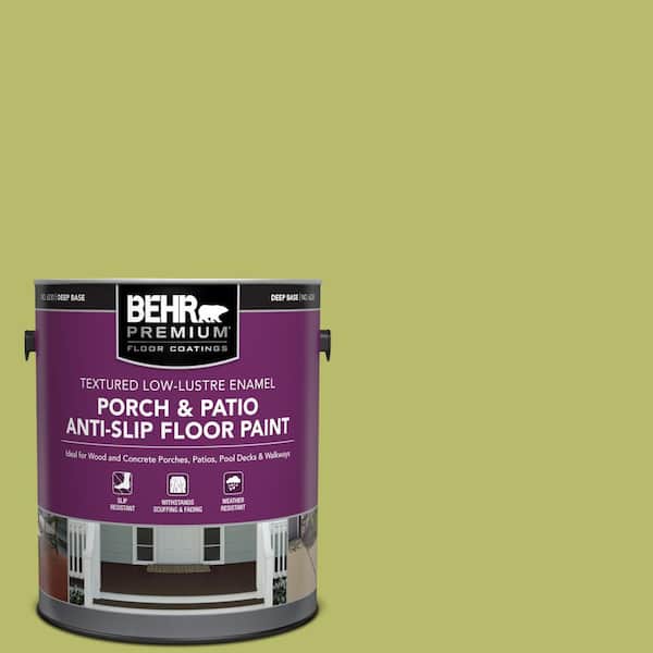 BEHR PREMIUM 1 gal. #P360-5 Citrus Peel Textured Low-Lustre Enamel Interior/Exterior Porch and Patio Anti-Slip Floor Paint