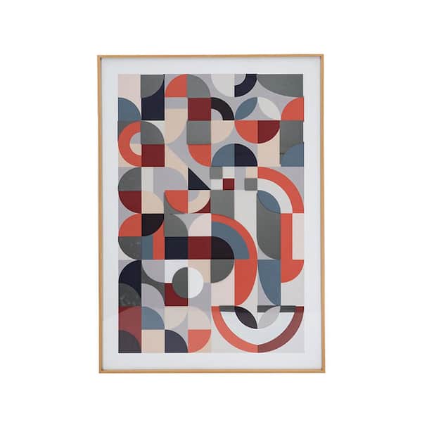 Avex 1-Piece Framed Art Print 33.6 in. x 23.8 in. Mirror Art Wall Decor