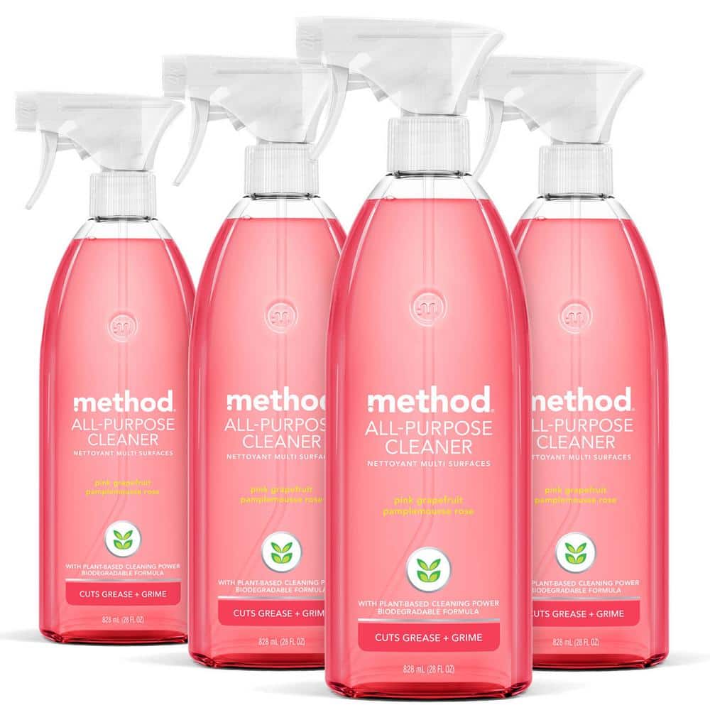 Method 28 oz. Pink Grapefruit All-Purpose Natural Surface Cleaner (4-Pack)  00010 COMBO3 - The Home Depot