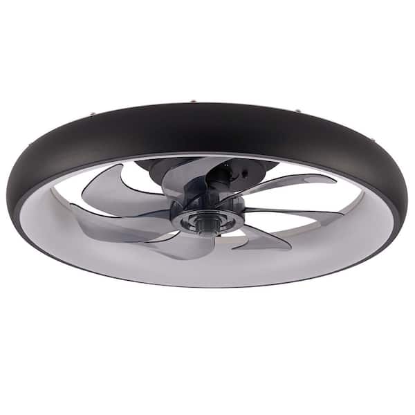 Moxyrano 20 in. LED Indoor Black Ceiling Fan with Light and Remote