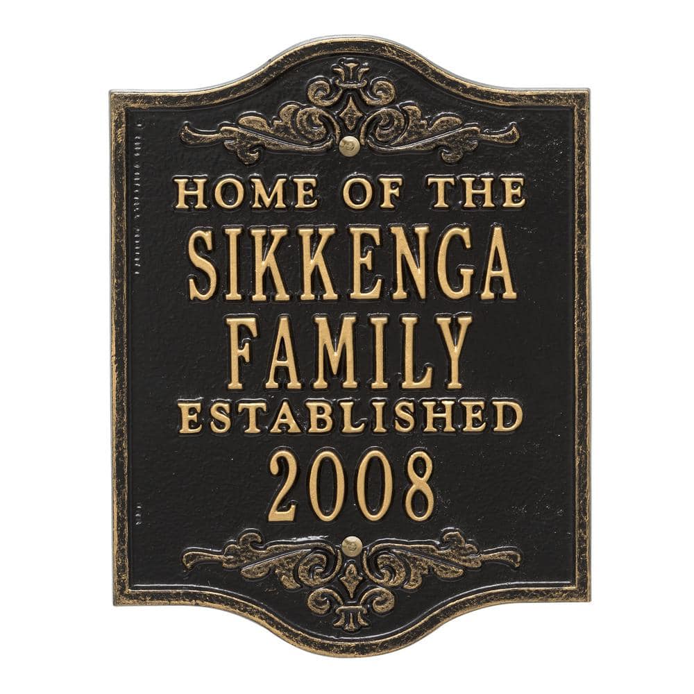 Customized Cast Brass Custom Door Signs Personalized Plaques Gold, Silver /  Chrome, Bronze Finish Door Plaques. 
