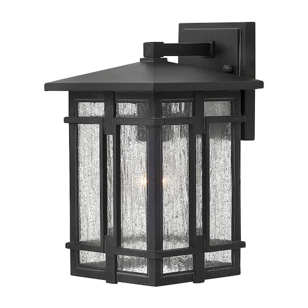 HINKLEY Tucker Small 1-Light Museum Black Outdoor Wall Lantern Sconce