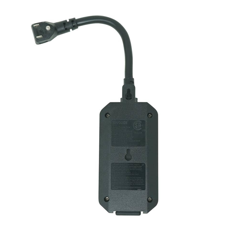 Black and Orange Outdoor Dusk to Dawn Lighting Timer