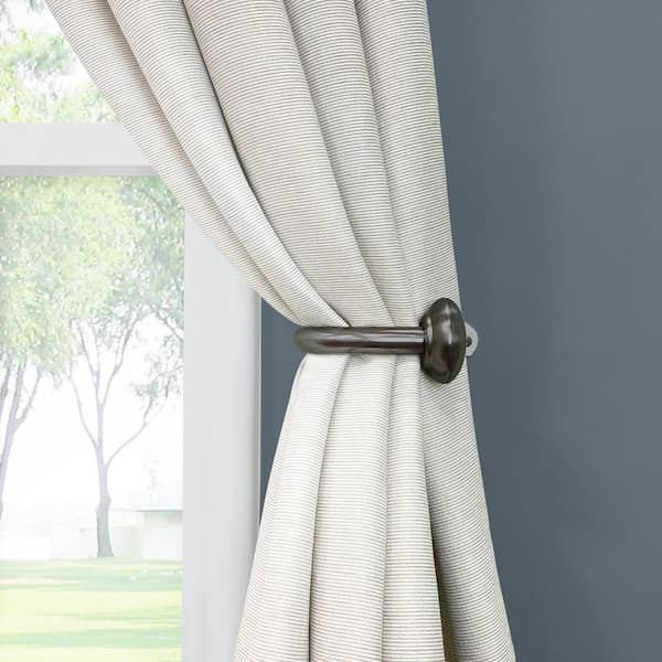Gunmetal Steel Hook Curtain Holdback (Set of 2)