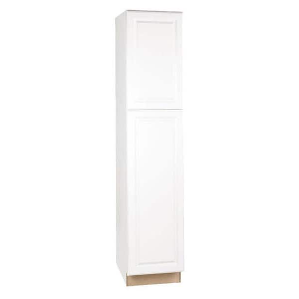 Pantry Cabinet Lofka 33 White Kitchen Pantry Storage Cabinet with 4 Drawers,  1 Door and 3 Shelves 