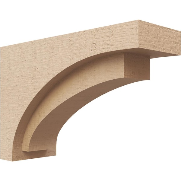Ekena Millwork 5 in. x 10 in. x 15 in. Classic Rivera Rough Cedar Woodgrain TimberThane Corbel, Primed Tan