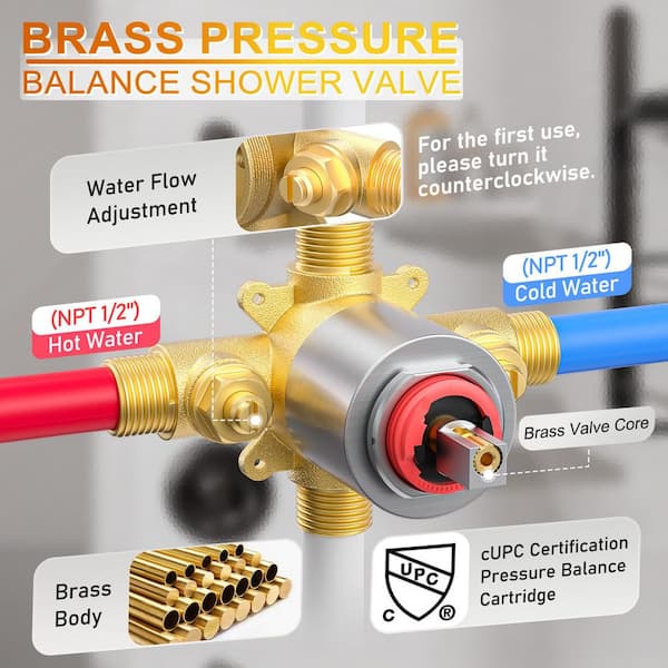 Angle Simple Water Flow Control Valve, Brass Shut - View #7