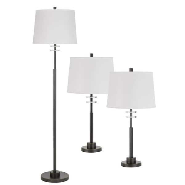 Unipac Metal Table Lamp Set, Table And Standing Lamp Set
