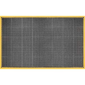 Safety Tru-Tread w/Grit 4 Side Black/Yellow 40 in. x 64 in. Commercial Door Mat