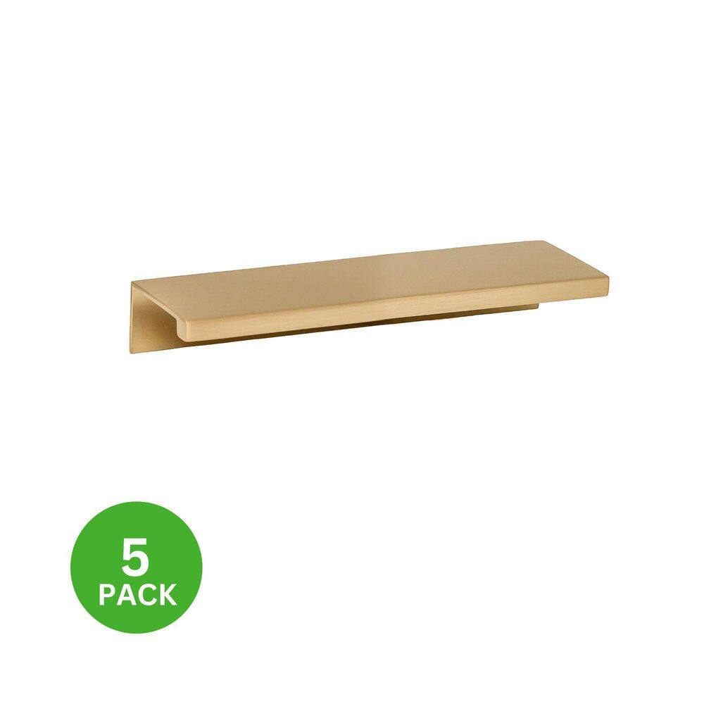 5-Pack Ethan 3-3/4 in. (96 mm) Satin Brass Edge Drawer Pull price history on PriceWatchPro