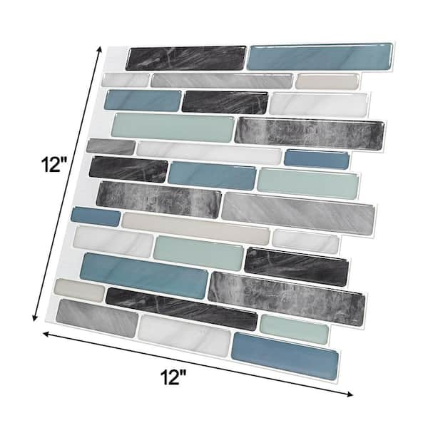 LONGKING C-Stones Tan 10.5 in. x 11.8 in. Vinyl Peel and Stick Tile for  Kitchen Backsplash, Bathroom (8.7 sq. ft./Pack) LK12h73 - The Home Depot