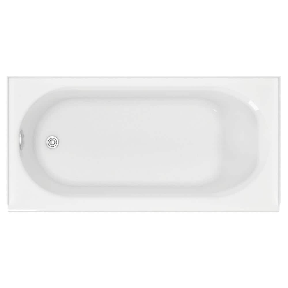 American Standard Princeton 60 in. x 30 in. Rectangular Soaking Bathtub  with Left Hand Drain in White 2390.202ICH.020 - The Home Depot