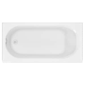 Princeton 60 in. x 30 in. Rectangular Soaking Bathtub with Left Hand Drain in White