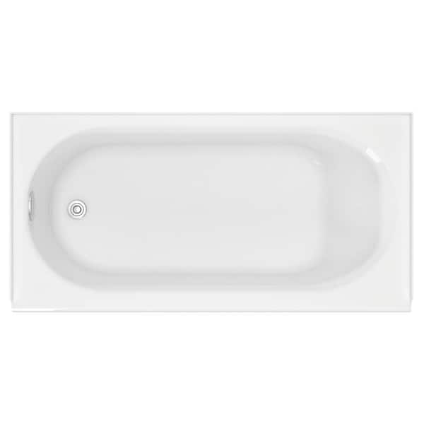 American Standard Princeton 60 in. x 30 in. Rectangular Soaking Bathtub with Left Hand Drain in White