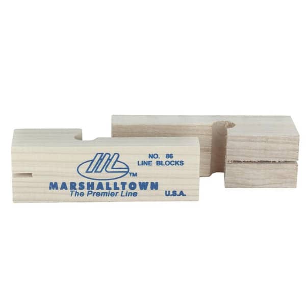 MARSHALLTOWN 3-3/4 in. Wood Line Blocks (Pair) 86 - The Home Depot