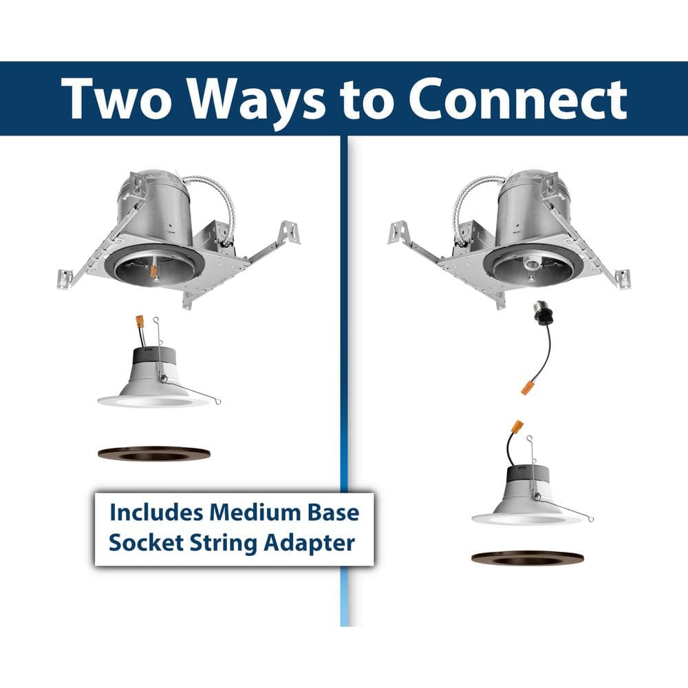 Modern 7.4" Oil-Rubbed Bronze Dimmable LED Recessed Downlight