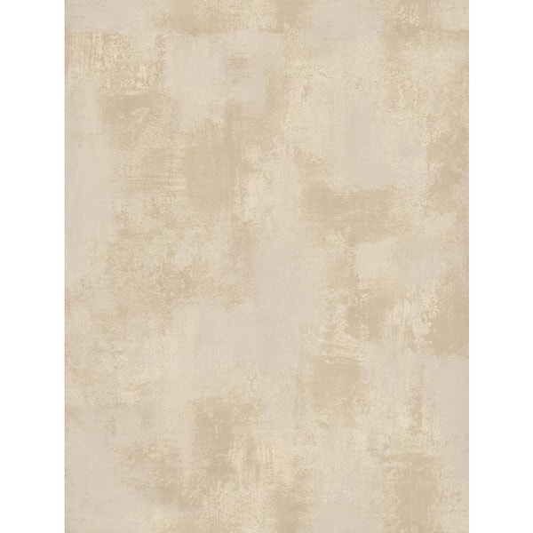 York Wallcoverings 396 in. x 20.9 in. Brown Italian Plaster Wallpaper Roll