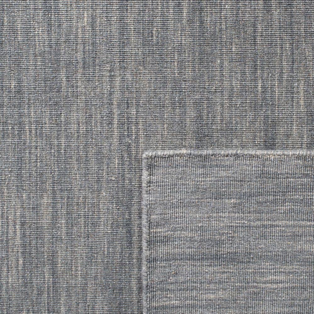 Handmade Grey and Silver Wool Square Area Rug, 6'x6'