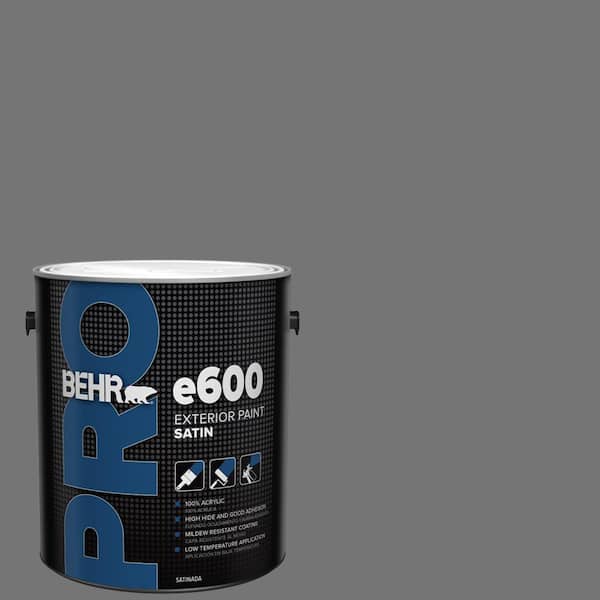 BEHR PRO 1 gal. #N520-5 Iron Mountain Satin Enamel Exterior Paint