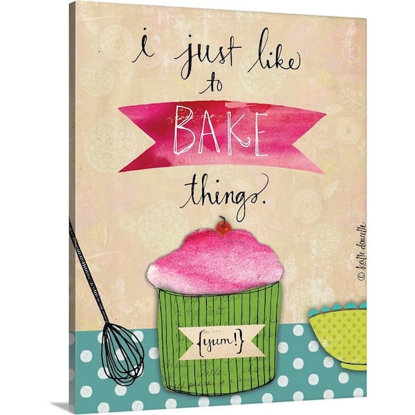 GreatBigCanvas "I Just Like to Bake Things" by Katie Doucette Canvas Wall Art